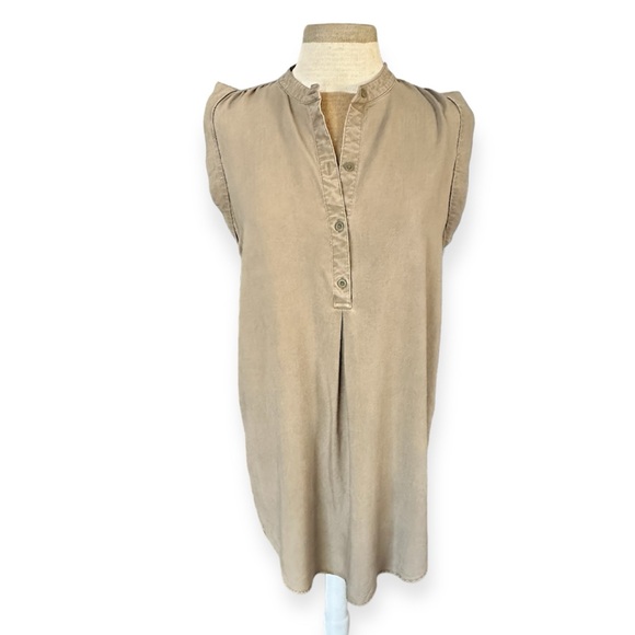 Cloth & Stone sleeveless khaki dress M - Picture 1 of 6